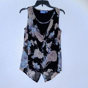 Vera Wang Floral Sleeveless Top